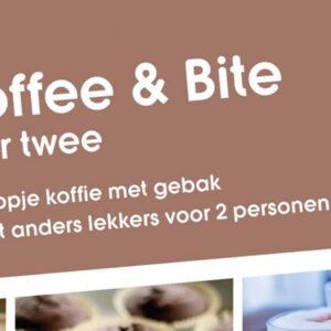 Een kopje koffie met gebak of wat anders lekkers