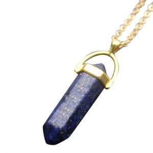 Gemstone ketting Lapis lazuli goud