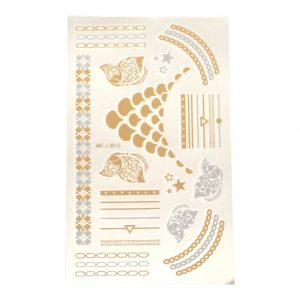 Temporary Tattoo Gold & Silver