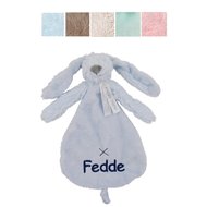 Knuffeldoekje Rabbit Richie Blue met naamborduring