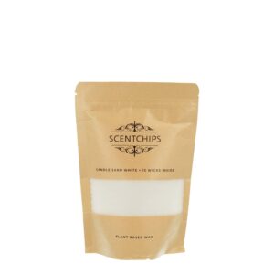 Scentchips - Kaarsenzand 250 Gram Wit Incl. 30 Losse Lontjes